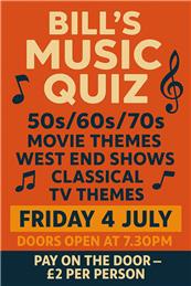 Friday 4 July - Bill's Music Quiz