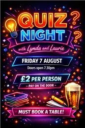 Quiz Night - Friday 7 August