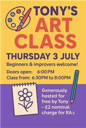 Thursday 3 July - Tony's Art Class